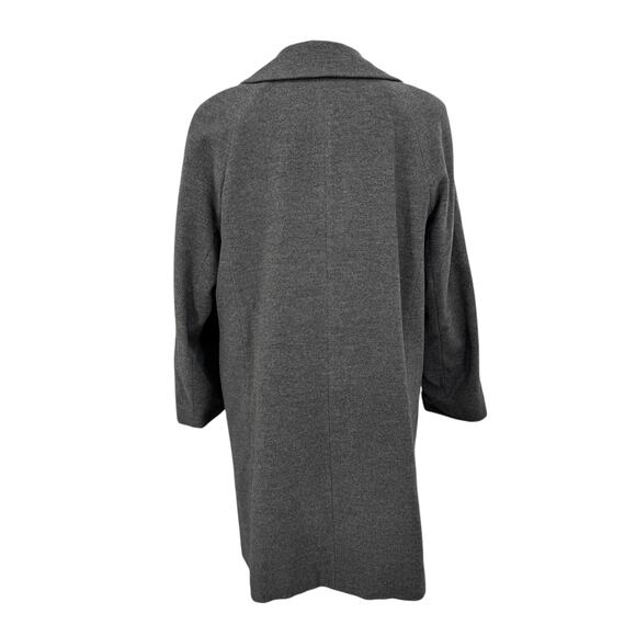 Laurel by Escada Double Breasted Car Coat Wool Angora Women 40 M Grey Tailored - Picture 5 of 12